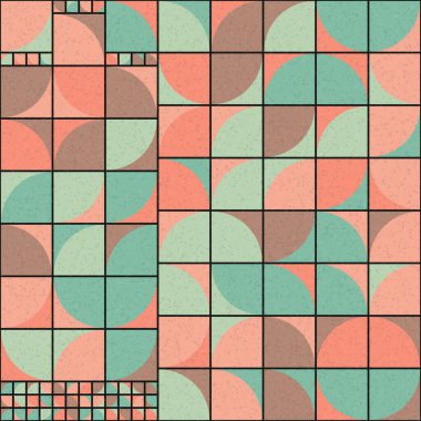 Soyut Geometrik Desen üretken hesaplama sanatı çizimi