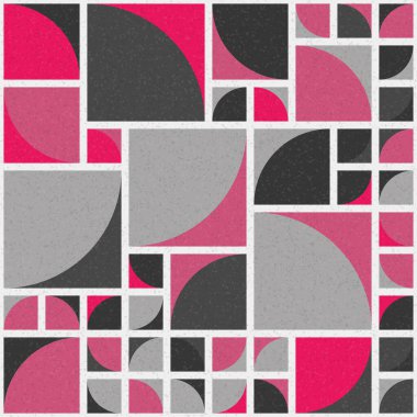 Soyut Geometrik Desen üretken hesaplama sanatı çizimi