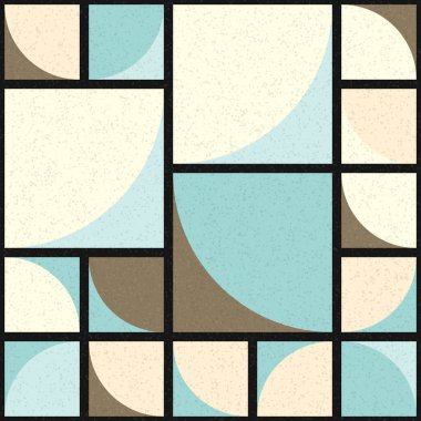 Soyut Geometrik Desen üretken hesaplama sanatı çizimi