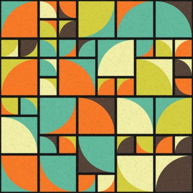 Soyut Geometrik Desen üretken hesaplama sanatı çizimi