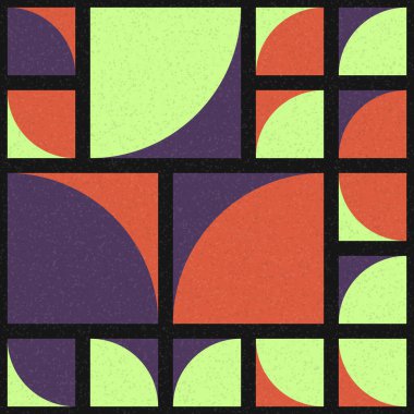 Soyut Geometrik Desen üretken hesaplama sanatı çizimi