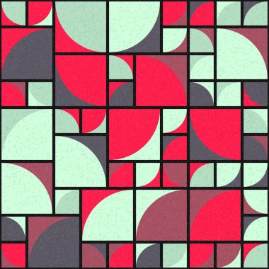 Soyut Geometrik Desen üretken hesaplama sanatı çizimi