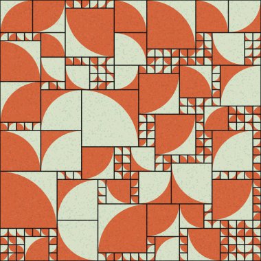 Soyut Geometrik Desen üretken hesaplama sanatı çizimi