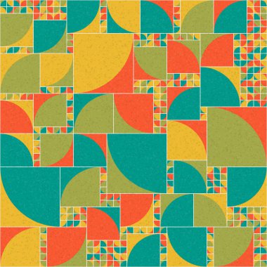 Soyut Geometrik Desen üretken hesaplama sanatı çizimi