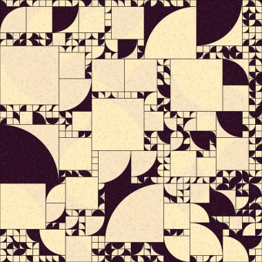 Soyut Geometrik Desen üretken hesaplama sanatı çizimi