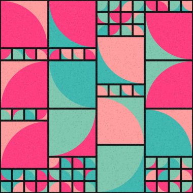 Soyut Geometrik Desen üretken hesaplama sanatı çizimi