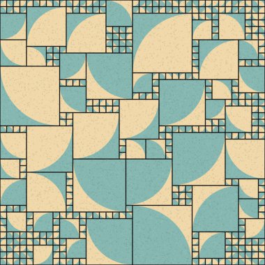 Soyut Geometrik Desen üretken hesaplama sanatı çizimi