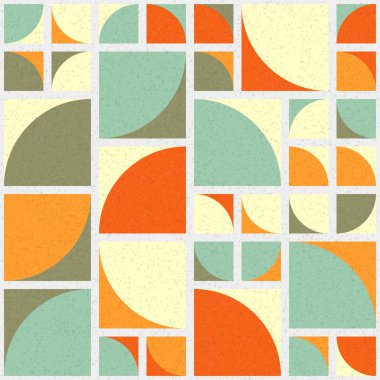 Soyut Geometrik Desen üretken hesaplama sanatı çizimi