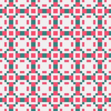 Soyut Geometrik Desen, üretken hesaplama sanatı çizimi 