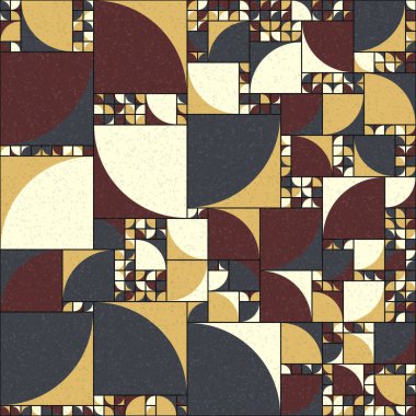 Soyut Geometrik Desen üretken hesaplama sanatı çizimi