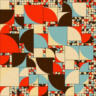 Soyut Geometrik Desen üretken hesaplama sanatı çizimi