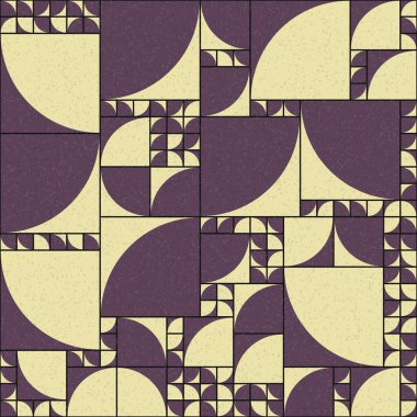 Soyut Geometrik Desen üretken hesaplama sanatı çizimi