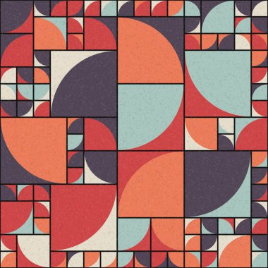 Soyut Geometrik Desen üretken hesaplama sanatı çizimi