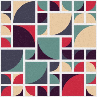 Soyut Geometrik Desen üretken hesaplama sanatı çizimi