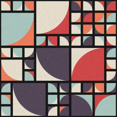 Soyut Geometrik Desen üretken hesaplama sanatı çizimi