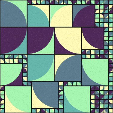 Soyut Geometrik Desen üretken hesaplama sanatı çizimi