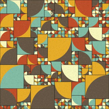 Soyut Geometrik Desen üretken hesaplama sanatı çizimi