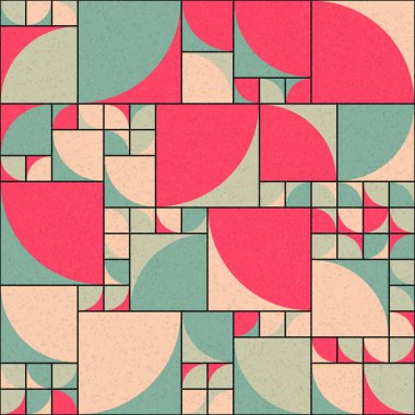 Soyut Geometrik Desen üretken hesaplama sanatı çizimi