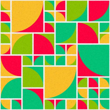 Soyut Geometrik Desen üretken hesaplama sanatı çizimi