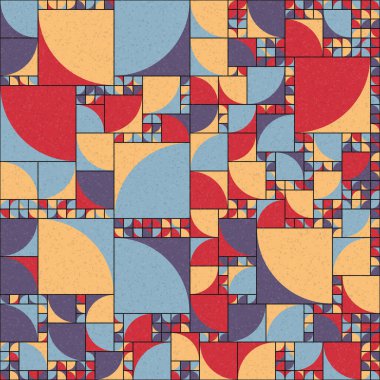 Soyut Geometrik Desen üretken hesaplama sanatı çizimi