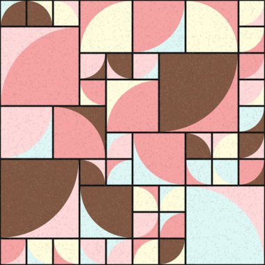 Soyut Geometrik Desen üretken hesaplama sanatı çizimi