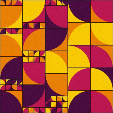 Soyut Geometrik Desen üretken hesaplama sanatı çizimi