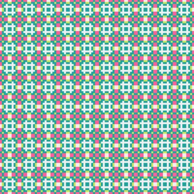 Soyut çapraz desenli üretken hesaplama sanatı çizimi