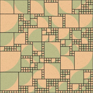 Soyut Geometrik Desen üretken hesaplama sanatı çizimi
