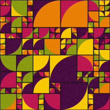 Soyut Geometrik Desen üretken hesaplama sanatı çizimi