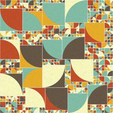 Soyut Geometrik Desen üretken hesaplama sanatı çizimi