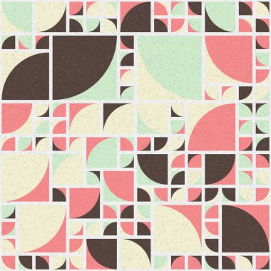 Soyut Geometrik Desen üretken hesaplama sanatı çizimi