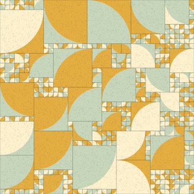 Soyut Geometrik Desen üretken hesaplama sanatı çizimi