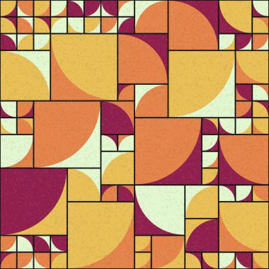 Soyut Geometrik Desen üretken hesaplama sanatı çizimi