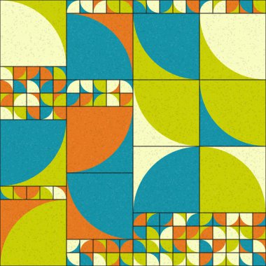 Soyut Geometrik Desen üretken hesaplama sanatı çizimi