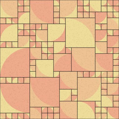 Soyut Geometrik Desen üretken hesaplama sanatı çizimi
