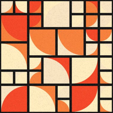 Soyut Geometrik Desen üretken hesaplama sanatı çizimi