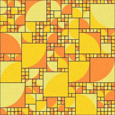 Soyut Geometrik Desen üretken hesaplama sanatı çizimi