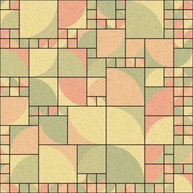 Soyut Geometrik Desen üretken hesaplama sanatı çizimi