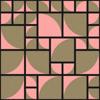 Soyut Geometrik Desen üretken hesaplama sanatı çizimi