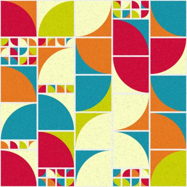 Soyut Geometrik Desen üretken hesaplama sanatı çizimi