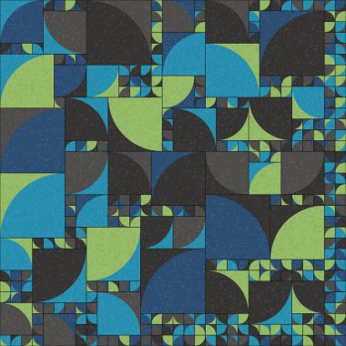 Soyut Geometrik Desen üretken hesaplama sanatı çizimi