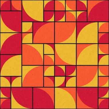 Soyut Geometrik Desen üretken hesaplama sanatı çizimi