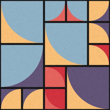 Soyut Geometrik Desen üretken hesaplama sanatı çizimi