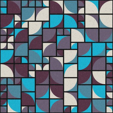 Soyut Geometrik Desen üretken hesaplama sanatı çizimi