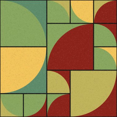 Soyut Geometrik Desen üretken hesaplama sanatı çizimi