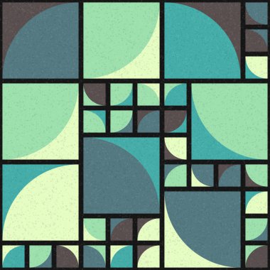 Soyut Geometrik Desen üretken hesaplama sanatı çizimi