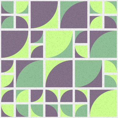 Soyut Geometrik Desen üretken hesaplama sanatı çizimi