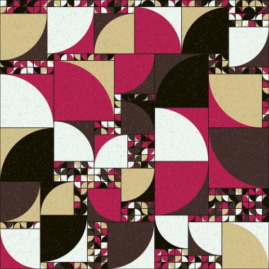 Soyut Geometrik Desen üretken hesaplama sanatı çizimi