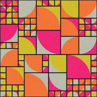 Soyut Geometrik Desen üretken hesaplama sanatı çizimi