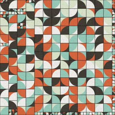 Soyut Geometrik Desen üretken hesaplama sanatı çizimi